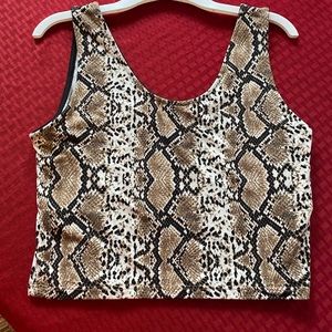 Snakeskin tank top